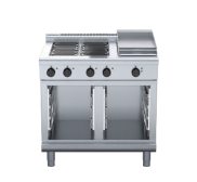 Waldorf 800 Series RNL8603E-CB - 900mm Electric Cooktop Low Back Version Cabinet Base