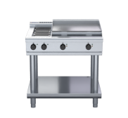 Waldorf 800 Series RNL8606E-LS - 900mm Electric Cooktop Low Back Version Leg Stand