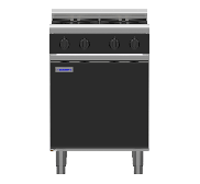 Waldorf Bold RNLB8406G-CD - 600mm Gas Cooktop Low Back Version - Cabinet Base
