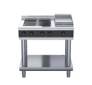 Waldorf Bold RNLB8603E-LS - 900mm Electric Cooktop Low Back Version - Leg Stand