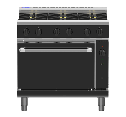 Waldorf Bold RNLB8619GC - 900mm Gas Range Convection Oven Low Back Version