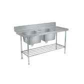 Simply Stainless SS09.1650DBL Dishwasher Sink 600 Series - 1650mm Wide - Left Hand Inlet 3 x baskets wide