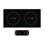 CookTek Helios Dual Hob Side by Side Drop-In Induction Cooktop 15 Amp