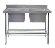 DOUBLE SINK BENCH W2100 X D600 X H900 3 SS2621C