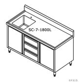 Modular Systems SC-7-1800L-H stainless steel sink