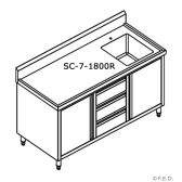 Modular Systems SC-7-1800R-H stainless steel sink