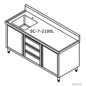 Modular Systems SC-7-2100L-H stainless steel sink