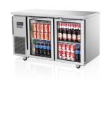 Skipio SGR12-2 Two Door Glass Door Undercounter Refrigerator - 280L commercial underbench fridges product image