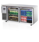 Skipio SGR15-2 Two Door Glass Door Undercounter Refrigerator - 395L commercial underbench fridges product image