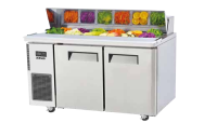 Skipio SHR12-2 Two Door Salad Prep Table with Hood Lid - 432L commercial salad prep fridges product image