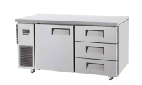 Skipio SUR15-3D-3 One Door & Three Drawer Undercounter Refrigerator - 395L commercial drawer fridges product image