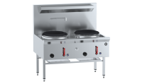 K+ UFWWK-2 - Two Hole Waterless Wok Table