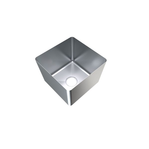 3Monkeez 1.2 mm Hand Fabricated Economy Sink Bowl, 400x400x250 - HFS11
