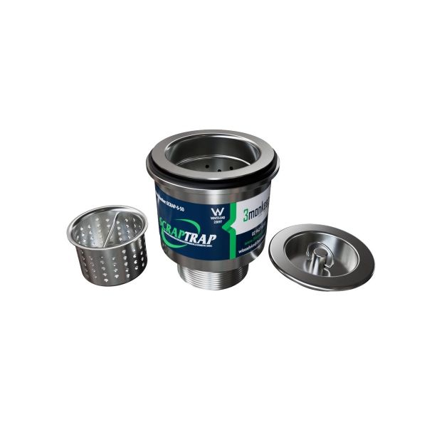 3Monkeez 304 Cast Stainless Steel Sink Waste Arrestor (50 mm) - SCRAP-S-50
