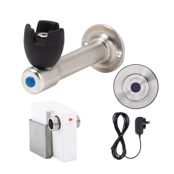 3Monkeez 90 Degree Silicone Mouthguard Bubbler with Wall-Mount Sensor Mains Operated - T-3MSS-BUB90SWM