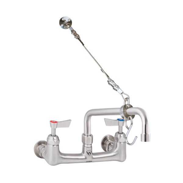 3Monkeez Cleaners Sink Exposed Wall-Mount Body with Fixed Spout and Wall Bracket - T-3MCSKIT-E08