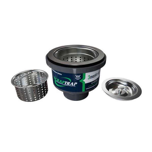 3Monkeez Domestic Sink Waste Arrestor (90 mm) - SSDBW