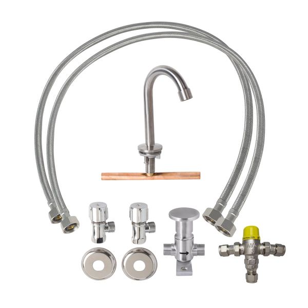 3Monkeez Foot Operated Kit with Tempering Valve - P-PTKNEEKIT-T