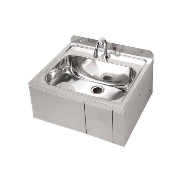 3Monkeez Hands-Free Knee Operated Stainless Steel Timed-Flow Basin - AB-KNEEHB-TF