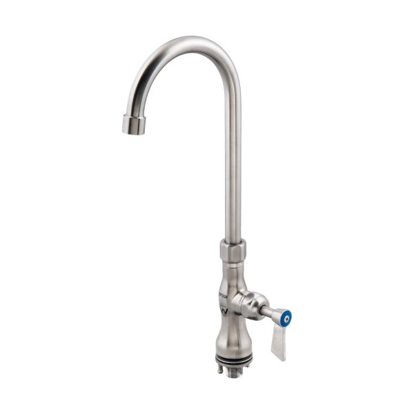 3Monkeez Single Bench-Mount Body with Single Control and 12" Gooseneck Swivel Spout - T-3MSHG12