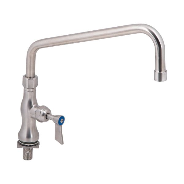 3Monkeez Stainless Steel Single Bench-Mount Tap Body with 12" Spout - T-3MSH12