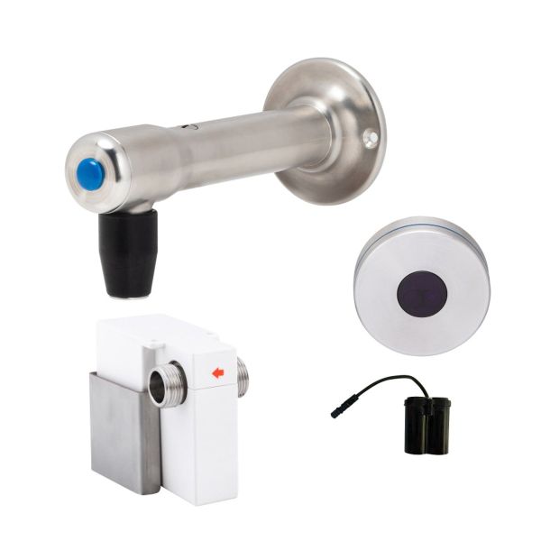 3Monkeez Wall-Mount Bottle Filler with Bench-Mount Sensor - Battery Operated - T-3MSS-BFSB