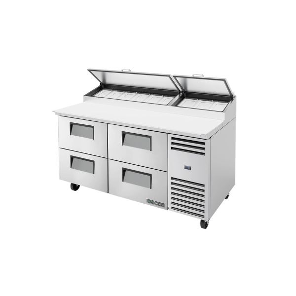 True Refrigeration Pizza Prep Fridge TPP-AT-67D-4-HC product image