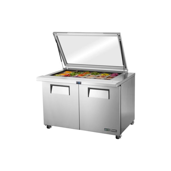 True Refrigeration Salad Prep Fridge TSSU-48-18M-B-FGLID-HC product image