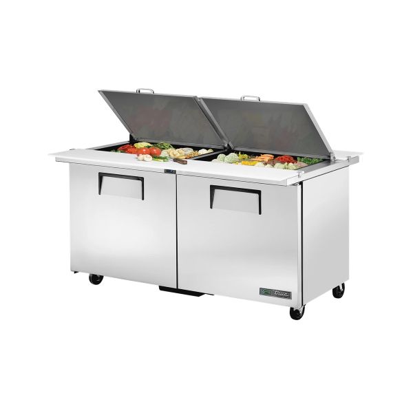 True Refrigeration Salad Prep Fridge TSSU-60-24M-B-DS-ST-HC product image
