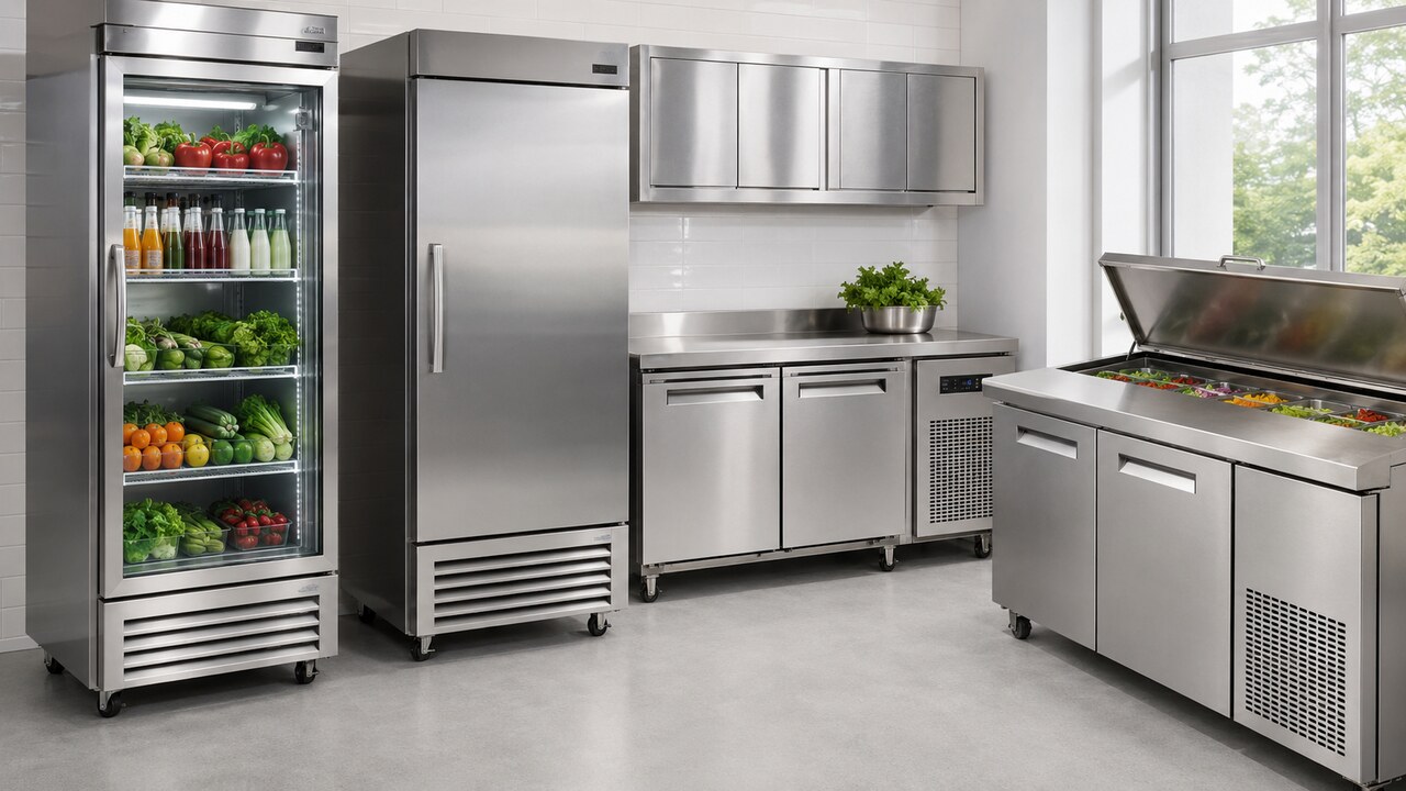 Commercial upright and underbench refrigeration equipment